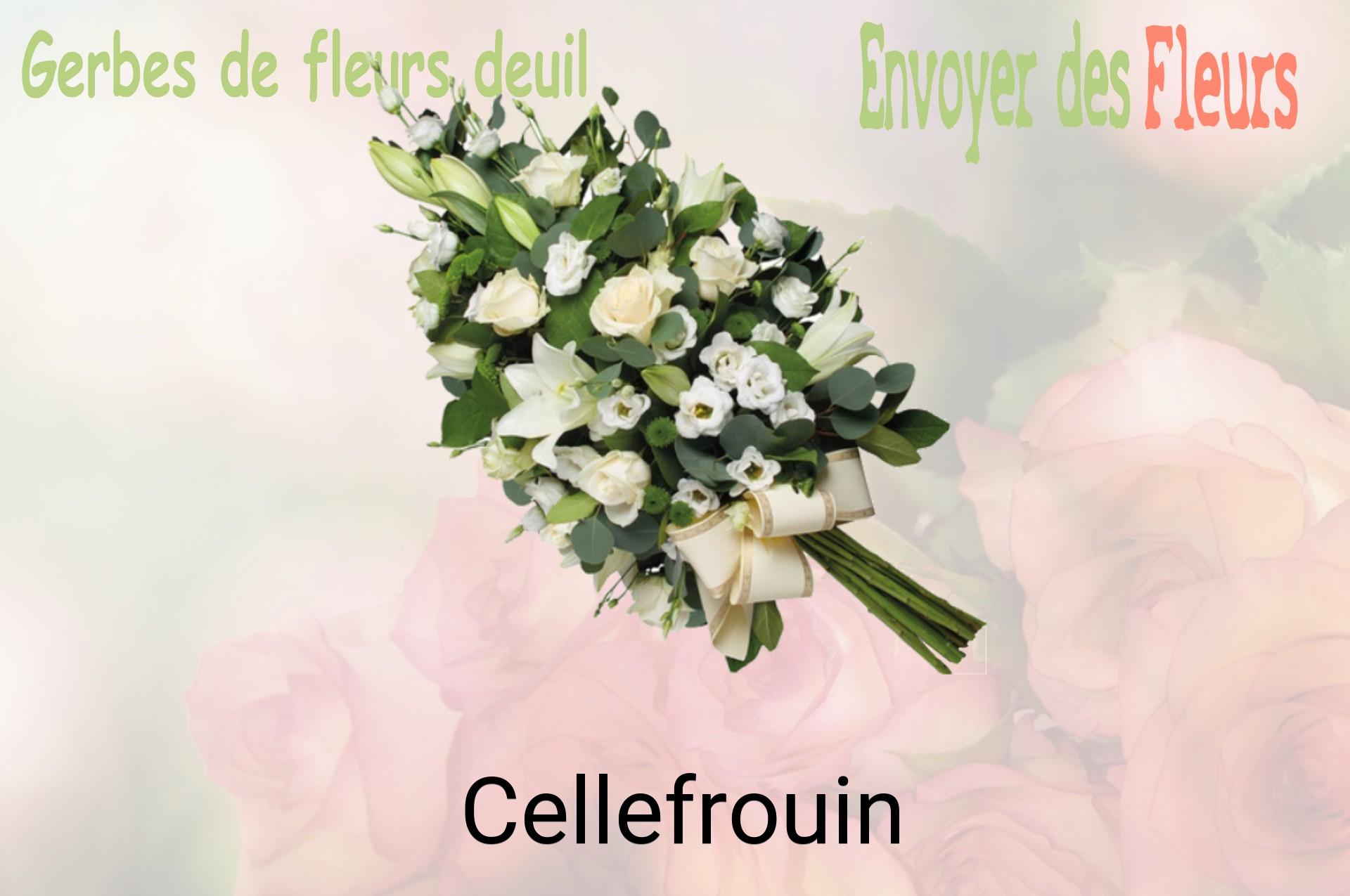 Gerbe de fleurs de deuil livrée à Cellefrouin